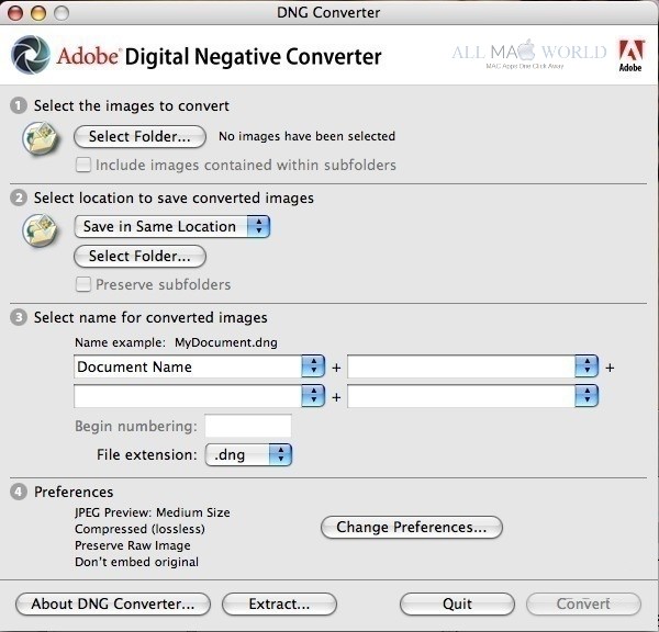 instal the new version for apple Adobe DNG Converter 16.0